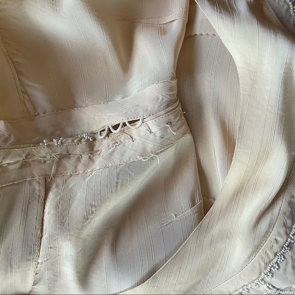 TRUE VINTAGE WEDDING DRESS, 1940s-1950s - Picture 2 of 13